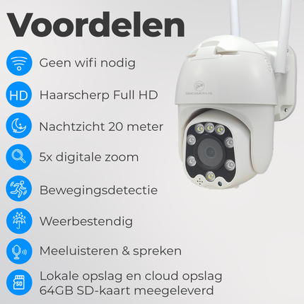 Camguard 4G Full-HD beveiligingscamera