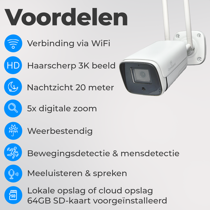 Camguard Bullet WiFi 3K HD