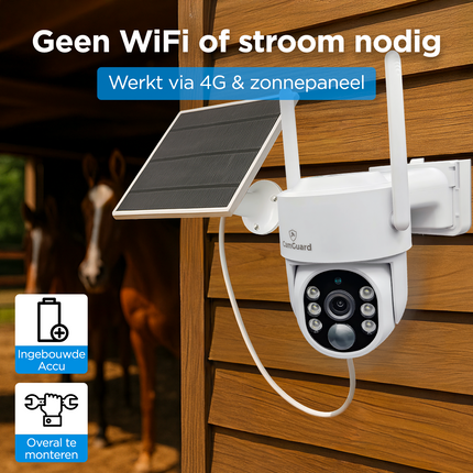 Camguard 4G Solar beveiligingscamera