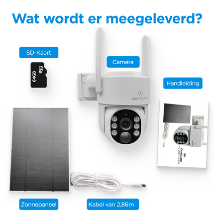 Camguard 4G Solar beveiligingscamera